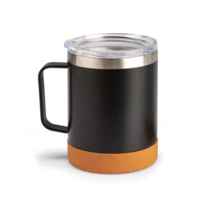 Kooshty Kork 340ml Chacha Glass Kup – Glass & Elasticated Cork Coffee Cup Tumbler With Bright Colourful Silicon Lid
