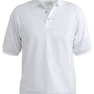 PET Golf Shirts (Style: Male; Fabric Colour: White) – Min Order: