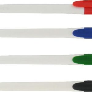 Recycled Polystyrene Saturn Duo Pen – Plain – Min Order: 250 uni