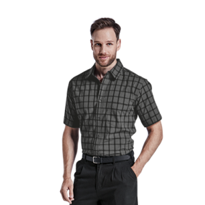 Enviro Eco Friendly Lounge Shirt Short Sleeve. Charcoal/Black or Navy/Blue