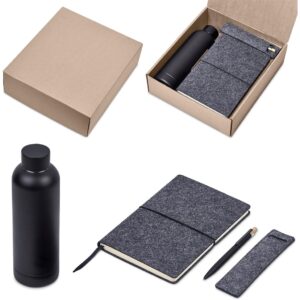 Everly Rpet A5 Notebook, Pen & Water Bottle – Client Eco Friendly Gift Set