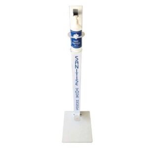 Metal Floor Stand Sanitiser/Sanitizer Dispenser – Foot or Elbow Press – Min 5 units