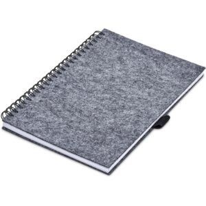 Fuji Recycled PET Felt A5 Spiral Notebook With 160 Lined Pages & Pen Loop