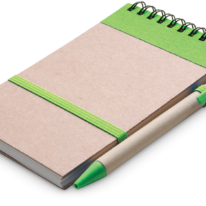 Eco Notepad & Pen – Lime