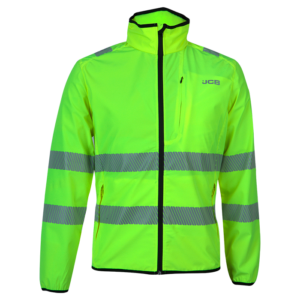 JCB Windbreaker Jacket – Hi Reflective Neon With Silver Reflective Detailing