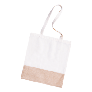 Jute & Cotton Shopper Tote Bag