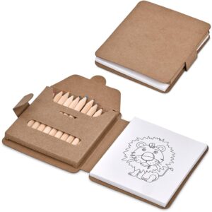 Kids Colouring Set With 12 Colouring Pencils & Notepad
