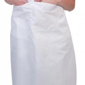 Chef Apron Poly Cotton Chef Bib White