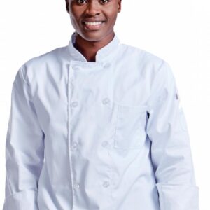 Chef Jacket Poly Cotton White. Small – 5XL