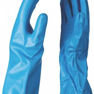 Glove Nitrile G25B Blue Lined M-XL