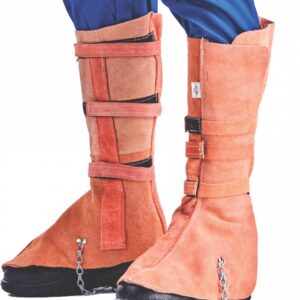 Spat Ankle Chrome Leather & Chain