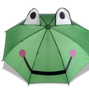 Umbrella with a Yellow puppy or Green frog image polyester fabri