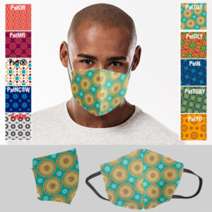 Mens Funky Africa 3 Layer Beak Mask (Min 100 units)