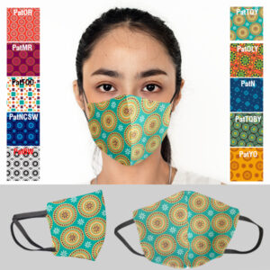 Ladies Funky Africa 3 Layer Beak Mask (Min 100 units)