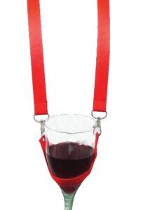 Wine glass lanyard