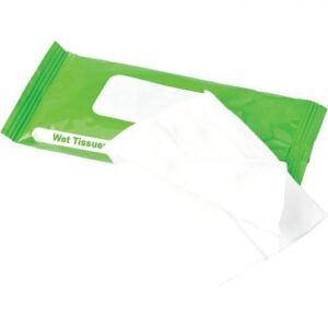 Bag with 10 Wet WipesLight Green, Black, Silver, White, Red or C