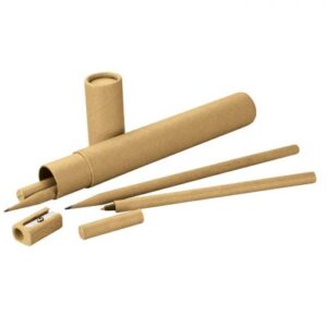 Recycled Pen/Pencil Set – Natural
