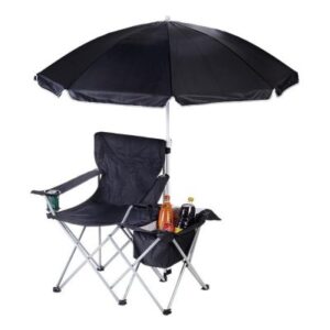 Camping Chair with Umbrella and Cooler