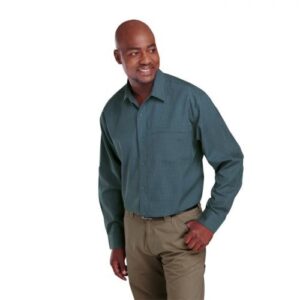 Mens Bush Shirt Long Sleeve – Avail in Navy, Safari or Stone