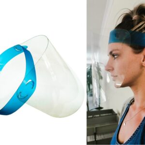 Face Shield with colour strap . Using PETG material – Min 100 units