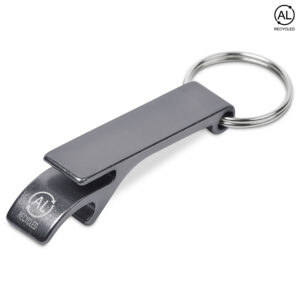 Recycled Aluminium Beverage Bottle Opener & Can Lifter Keyholder