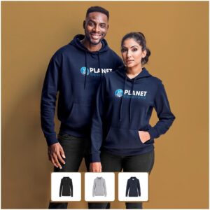Ladies Recycled Fleece Hooded Sweater 240g With Kangaroo Pocket