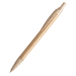 Recycled Wheat Straw Pen With Blue Ink