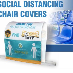Social Distancing Chair Cover with sublimation print – Small