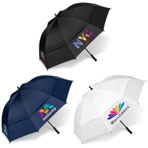 Torrent Large Vented Golf Umbrella With Durable Fibreglass Shaft & Rubber Handle