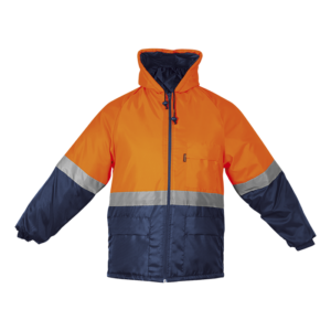 Two Tone Ground Zero Freezer Jacket (Eskimo Jacket) With Reflective Tape – Yellow or Orange