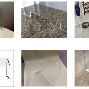 Standing Counter Protective Screen Acrylic With Feet – 600 X 800 X 3MM – Min 5 units