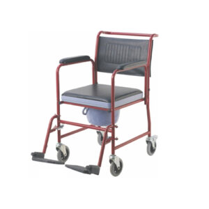 Commode Chair on wheels with flip back1