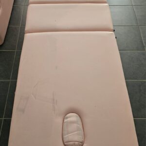 Alternative view of Bella pink portable bed DEMO