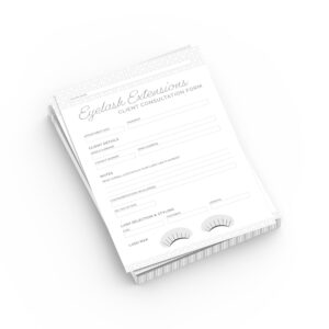 Eyelash Extension Consultation Cards