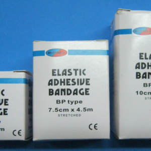 Bandage Adhesive Elastic - 100mmx4.5m HC White EAB Heavy Sports Bandage