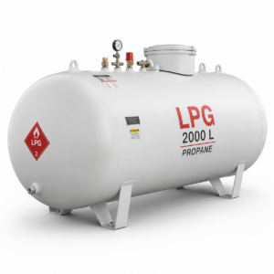 Alternative view of Argon gas tank